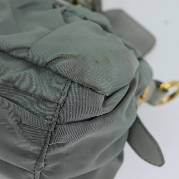 PRADA Hand Bag Nylon 2way Green Auth 74635 - Picture 9 of 16